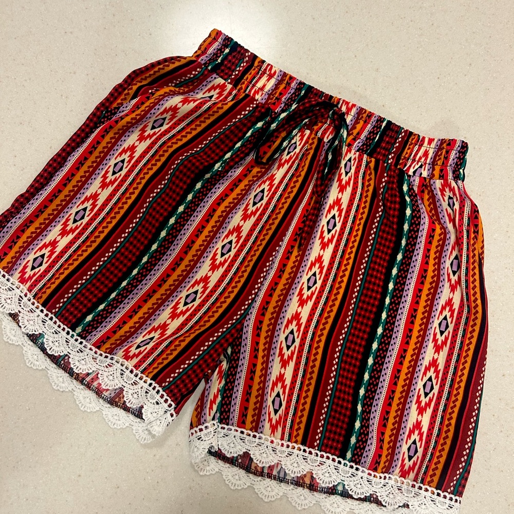 Colorful African Patterned Women's Shorts